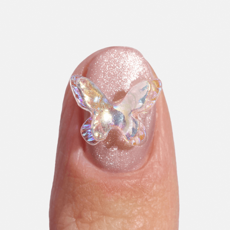 Flutter Friends Butterfly Charms + True Bond Nail Art Gel & Gem Glue