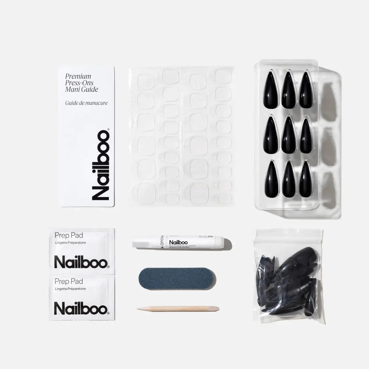 Dark Dreams Press On (Stiletto) Nailboo®