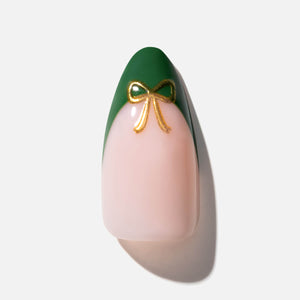 Evergreen Glam Press On (Almond)