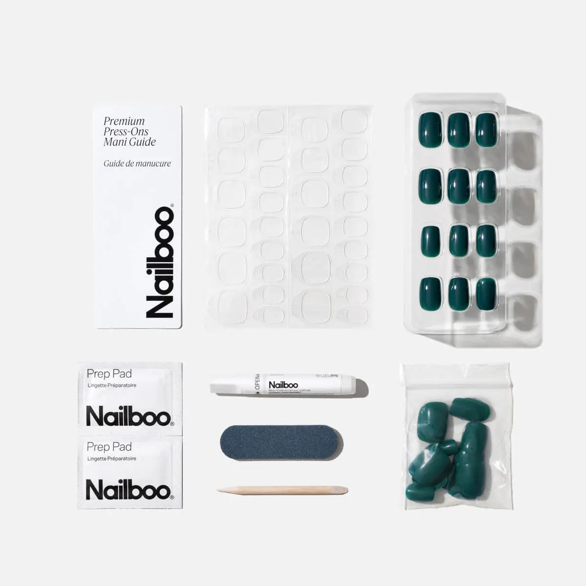 Exotic Emerald Press On (Square) Nailboo®