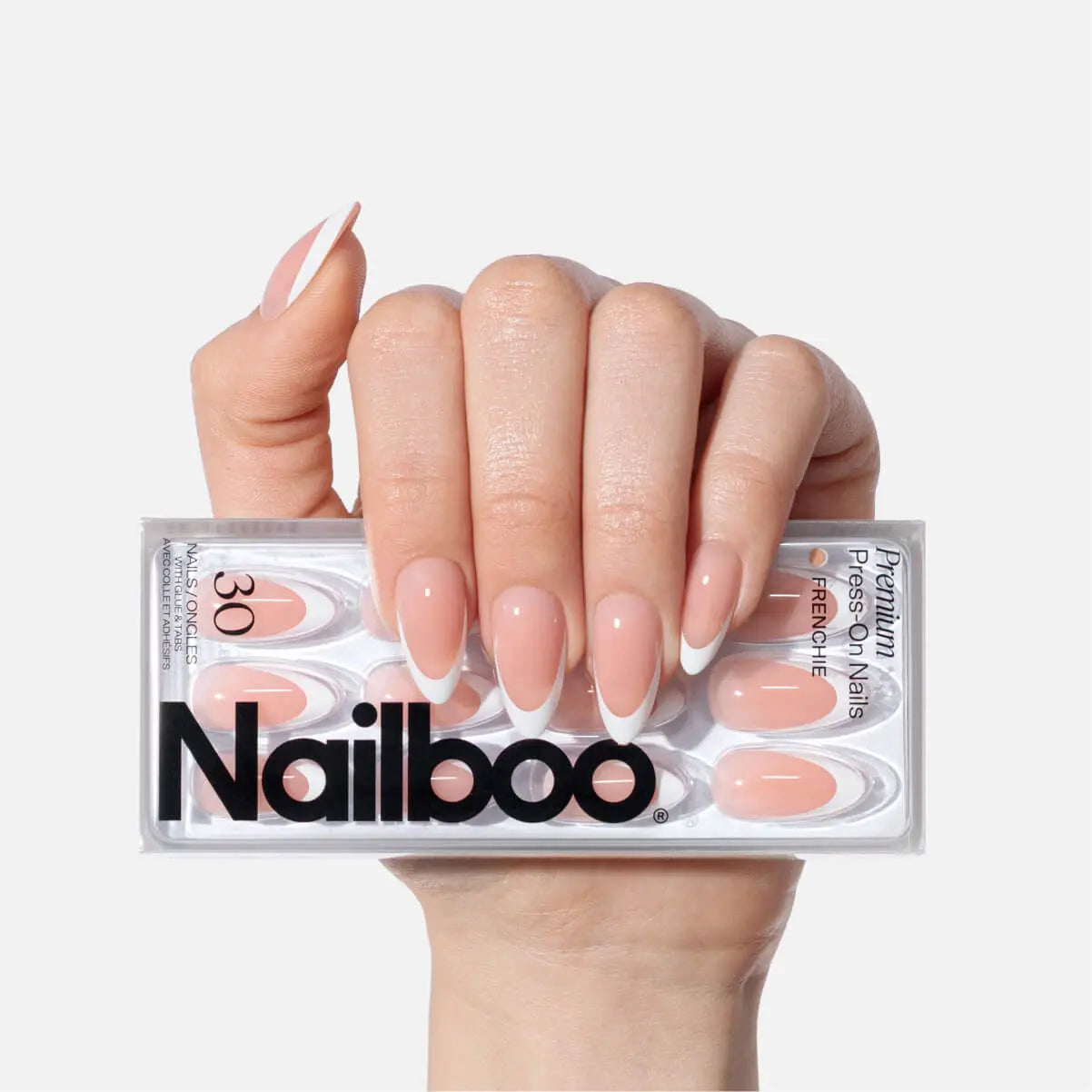 Frenchie Press On (Almond) Nailboo®