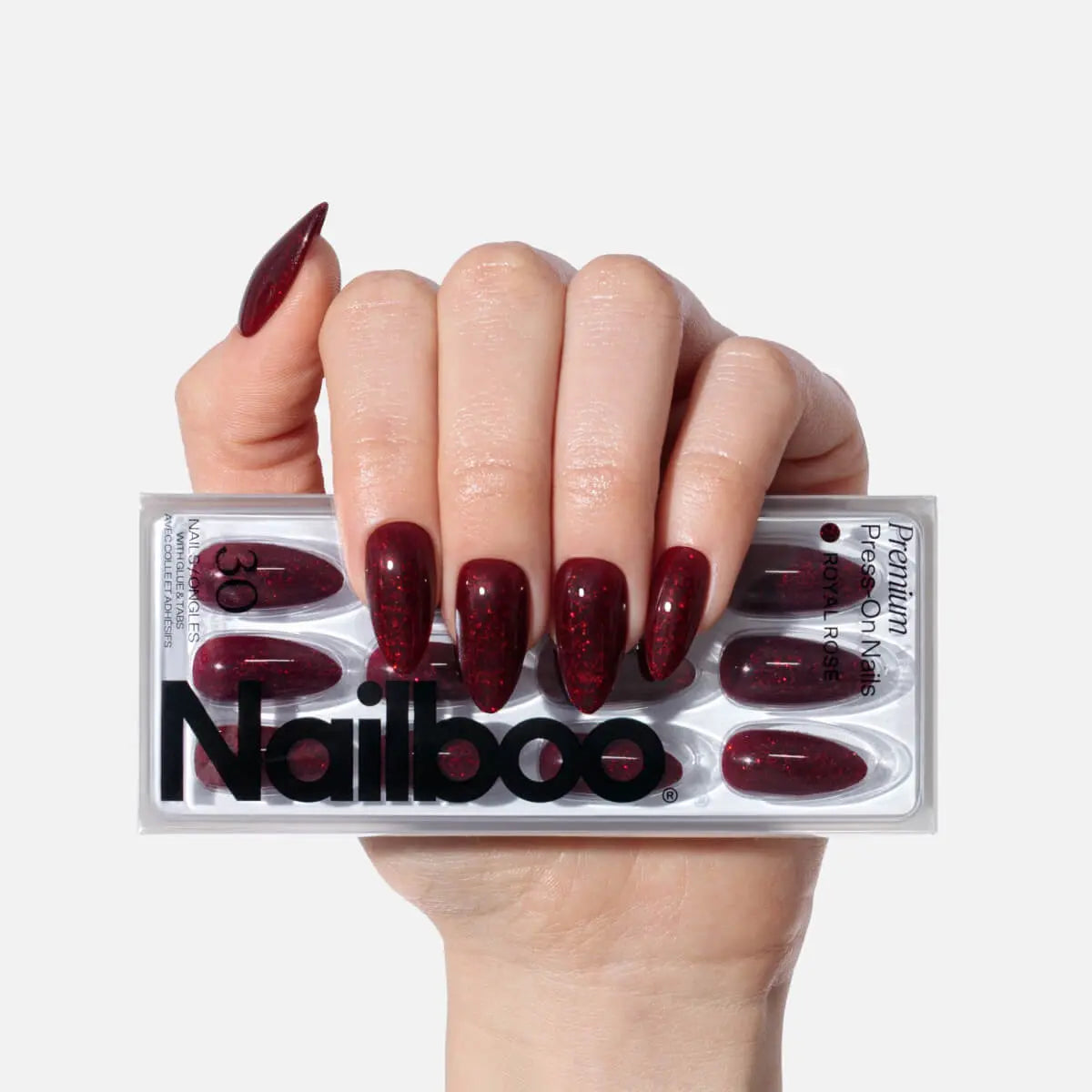 Royal Rose Press On (Almond) Nailboo®