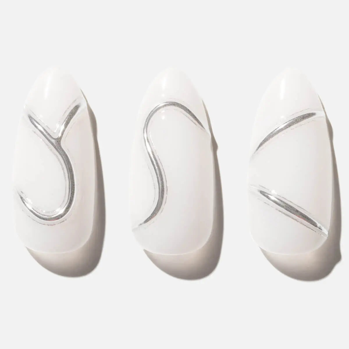 Silver Spoon Press On (Almond) Nailboo®