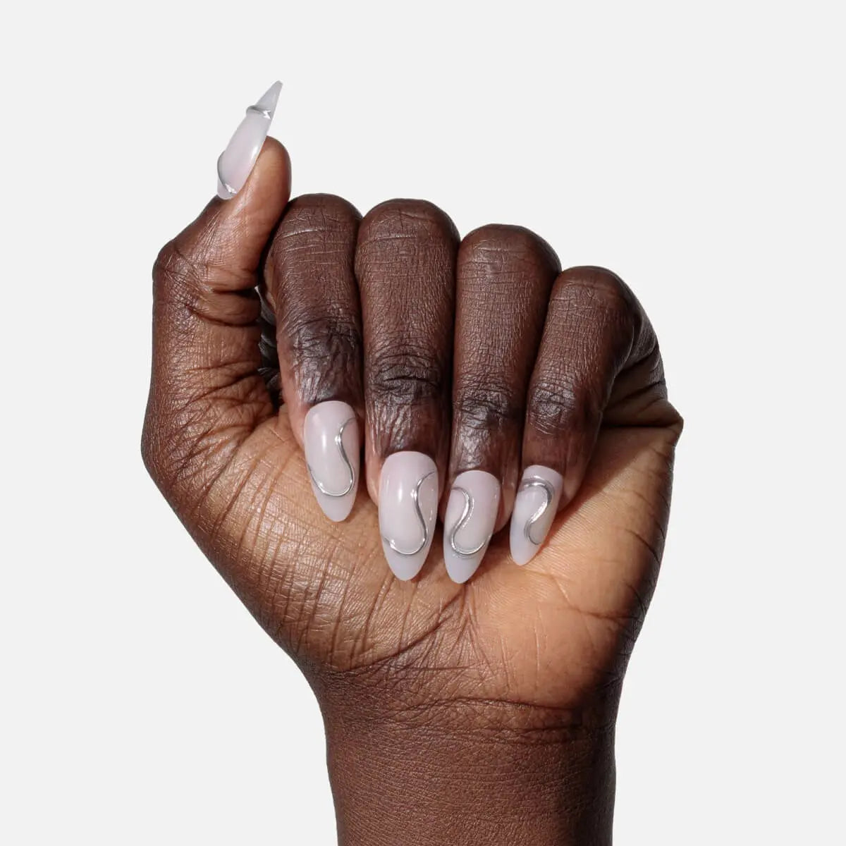 Silver Spoon Press On (Almond) Nailboo®