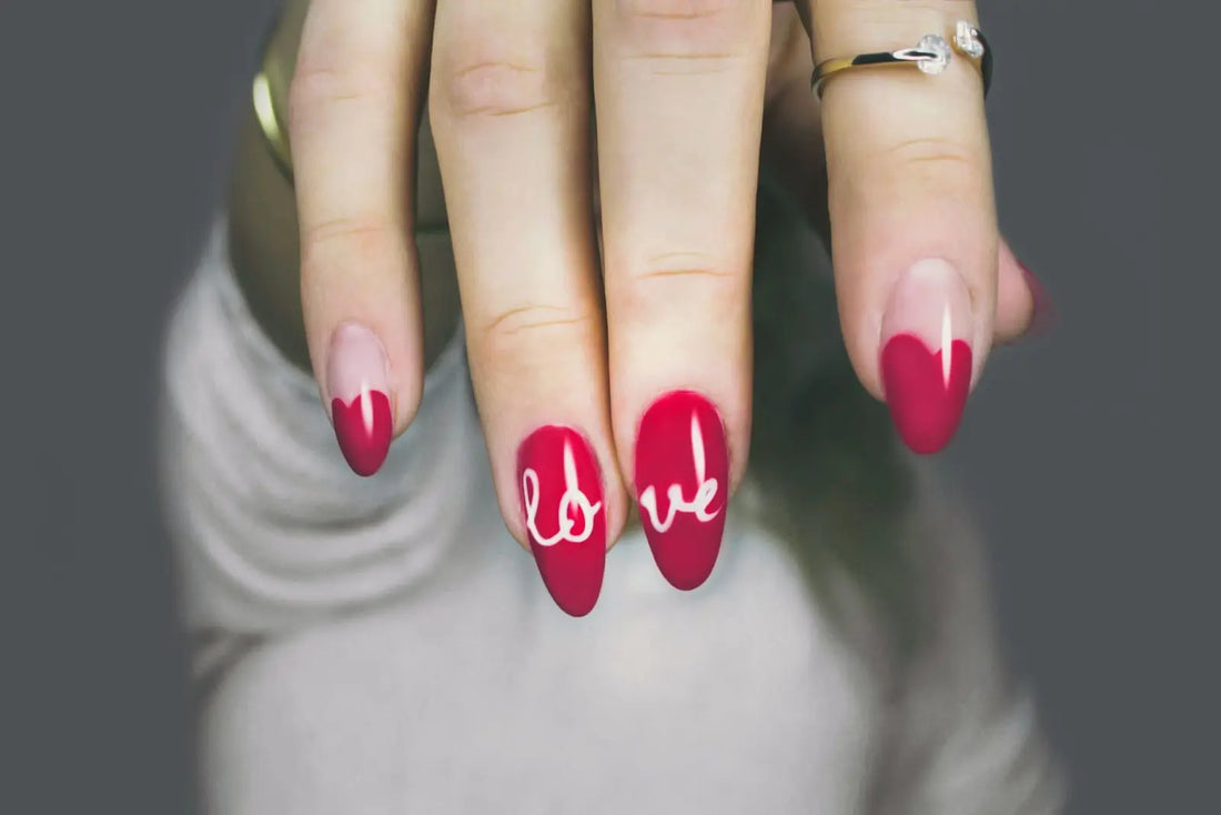 A woman with a manicure