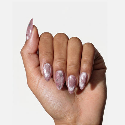 Pink Quartz Press On (Medium Almond)