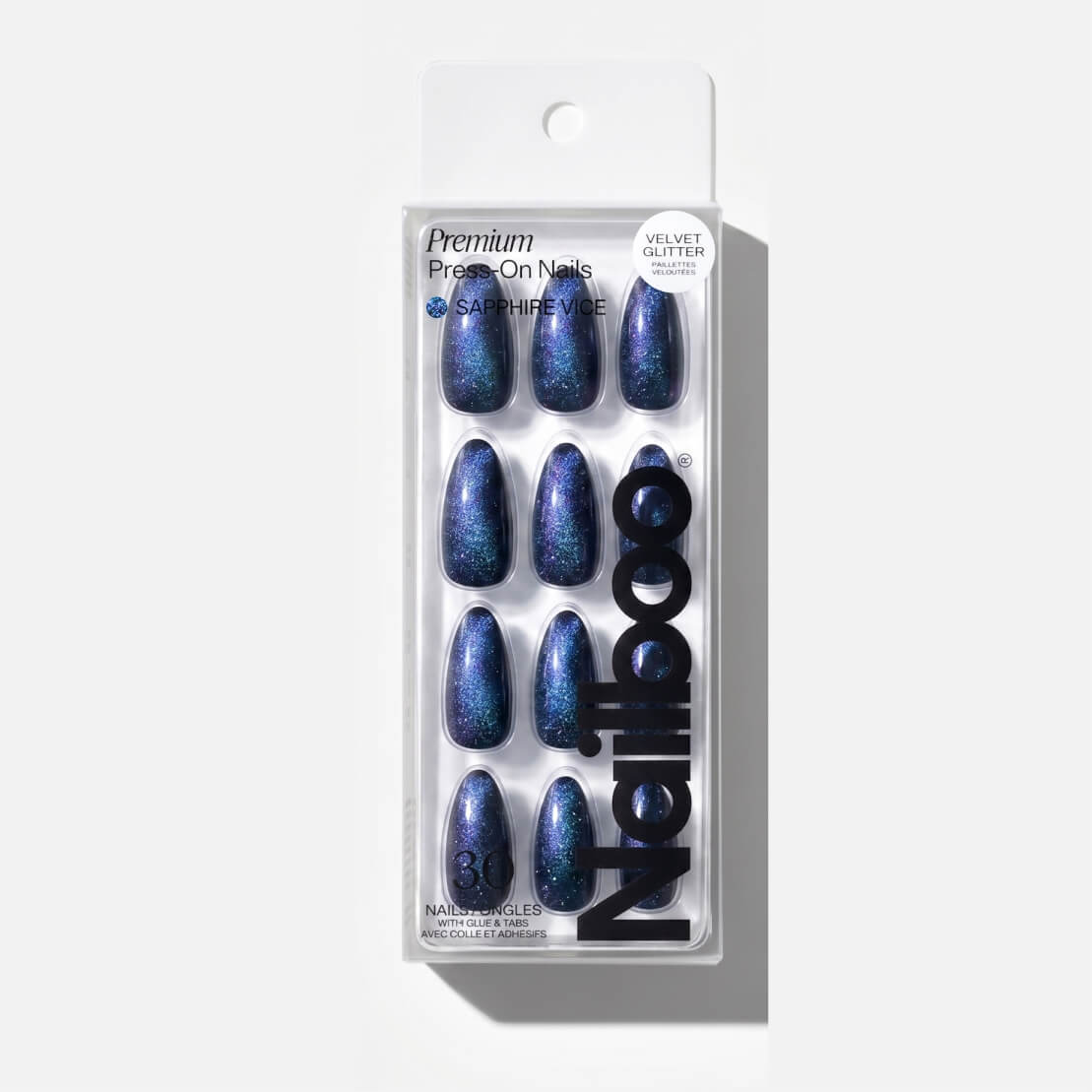 Sapphire Vice Press On (Medium Almond)