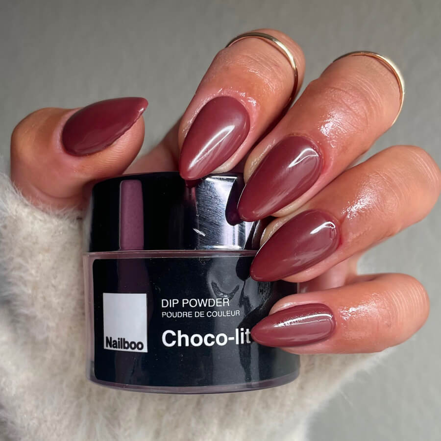 choco-lit-almond-nails – Nailboo®