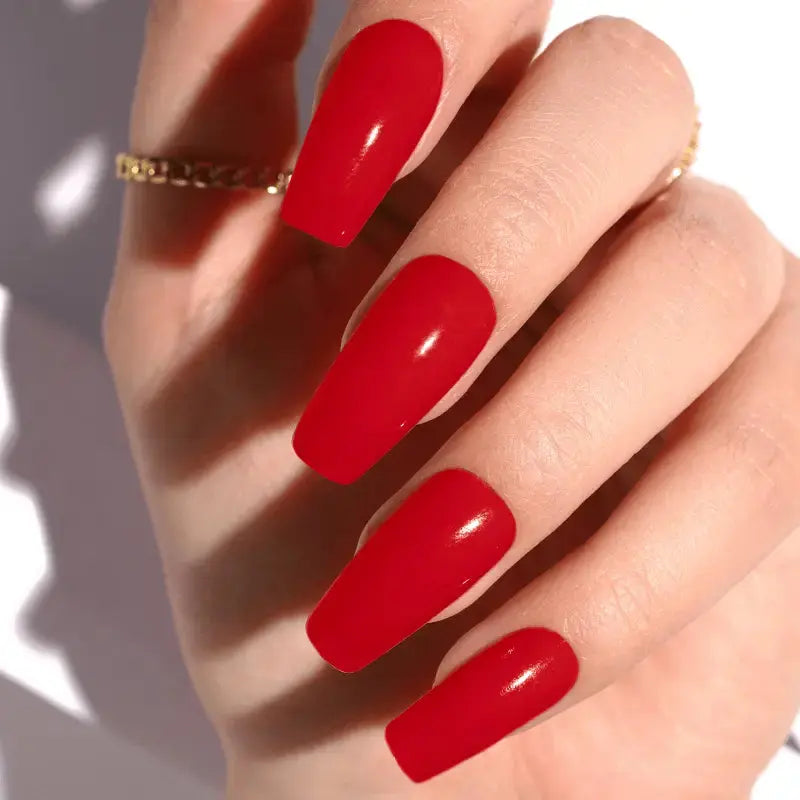 Red Nails Date Night Nail Dip Powder Nailboo
