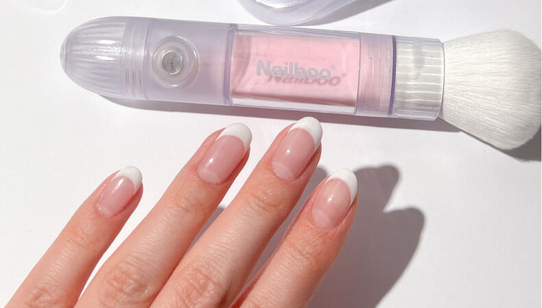 How To Do French Tips Using Magic Dip Powder Pen – Nailboo®