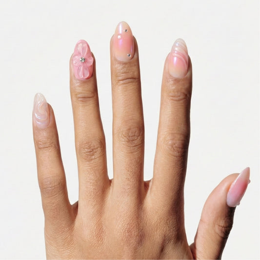 Petal Play Press On (Almond)