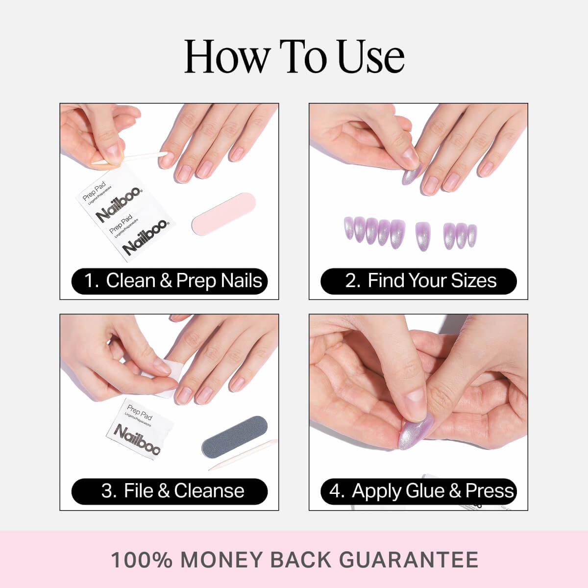 Nailboo Premium Press-Ons Starter Kit