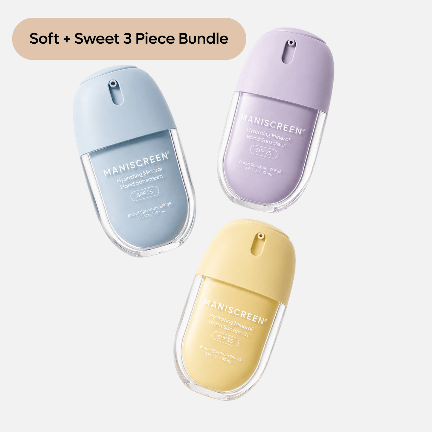 Soft + Sweet  | 3-Piece Set | Maniscreen
