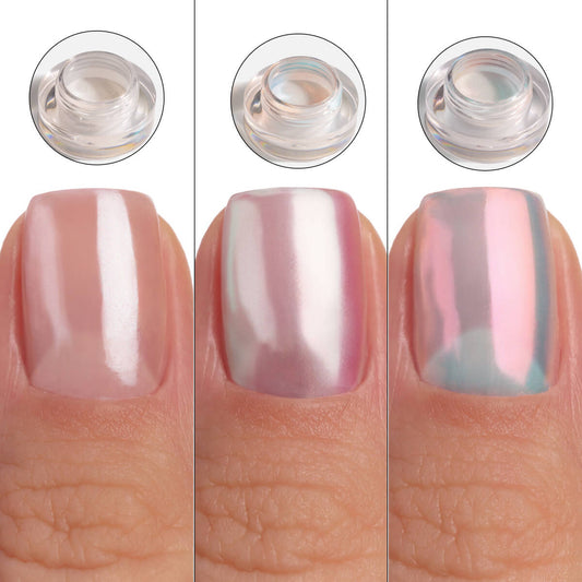 3-Piece Chrome Nail Powder Kit