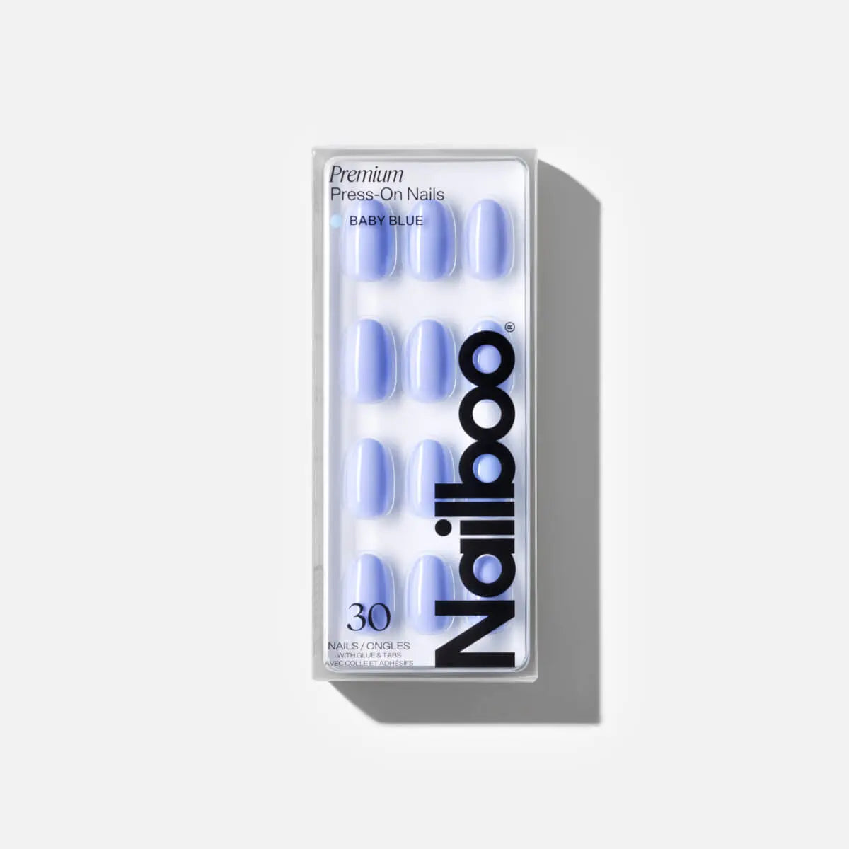 Baby Blue Press On (Round) Nailboo®