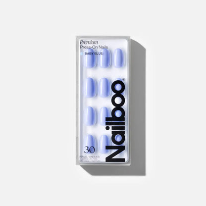 Baby Blue Press On (Round) Nailboo®