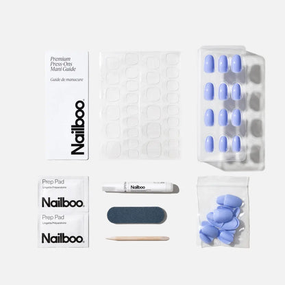 Baby Blue Press On (Round) Nailboo®