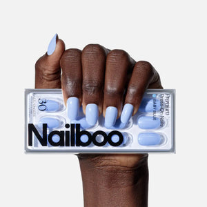 Baby Blue Press On (Round) Nailboo®
