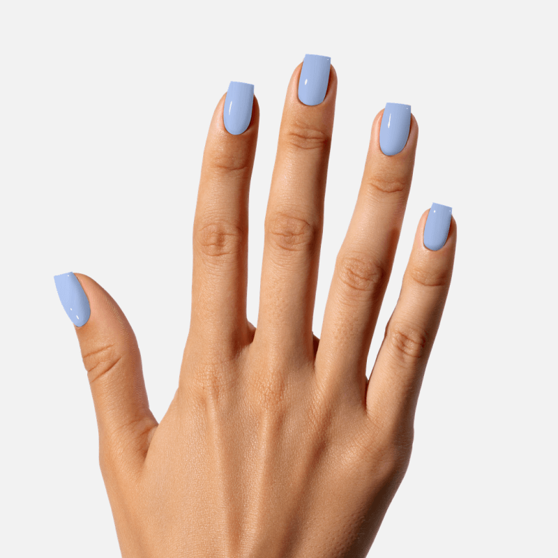 What colour nail polish goes best with blue? - Quora