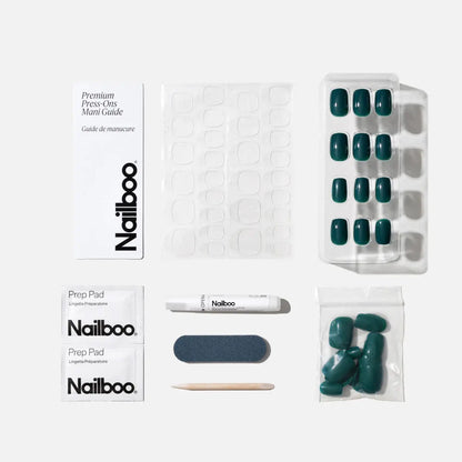 Exotic Emerald Press On (Square) Nailboo®