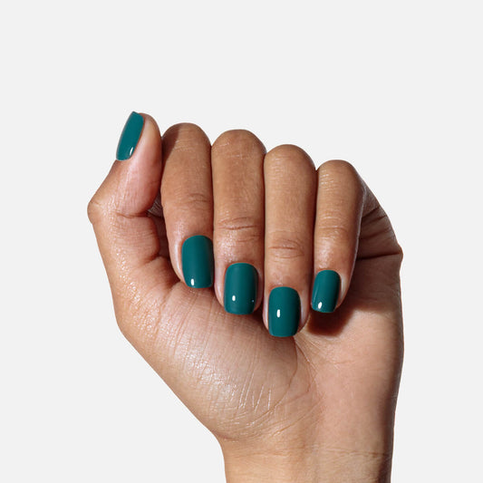 Exotic Emerald Press On (Square)