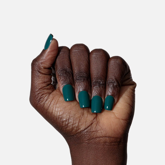 Exotic Emerald Press On (Square)