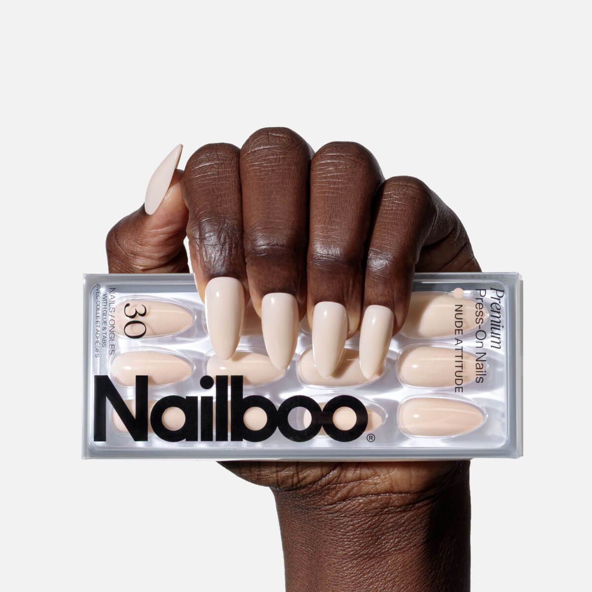 Nude Attitude Press On (Almond)