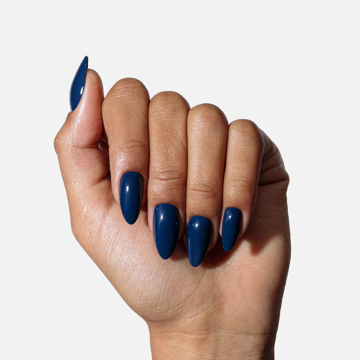 Ocean Blue Press On (Almond)