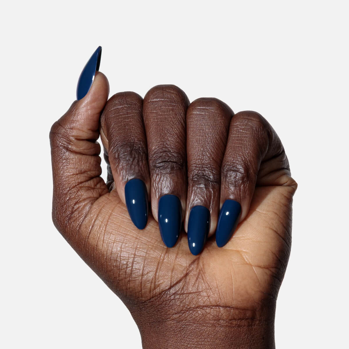 Ocean Blue Press On (Almond)