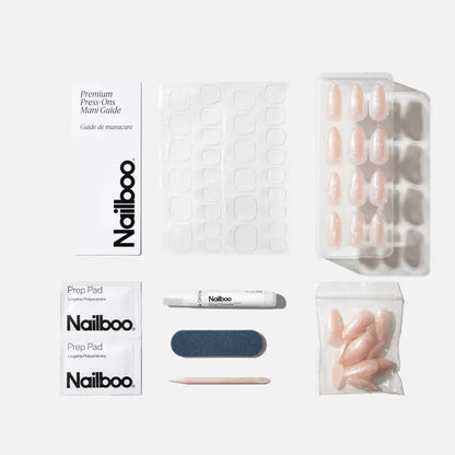 Shine On Press On (Almond) Nailboo®