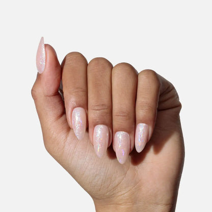 Shine On Press On (Almond) Nailboo®